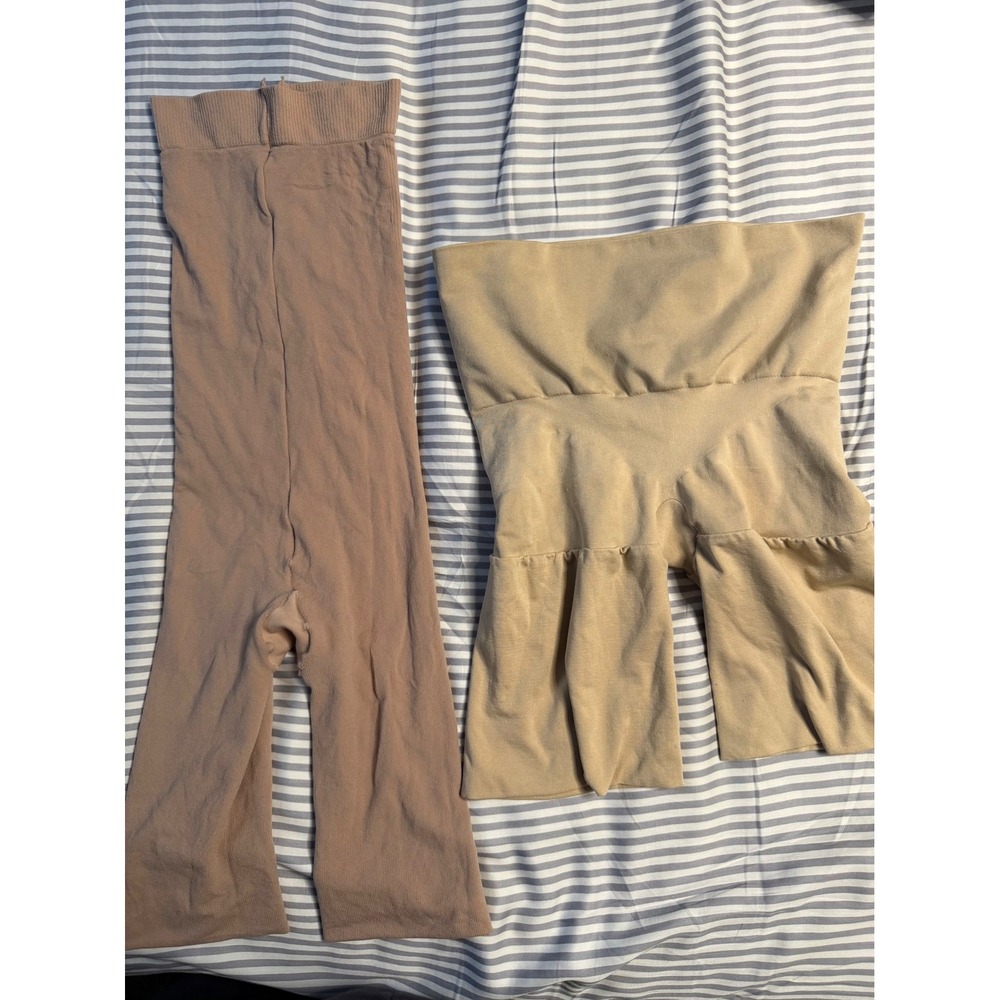 Assets by Spanx Nude Shapewear Bundle Mid Thigh Shaper XL & 5